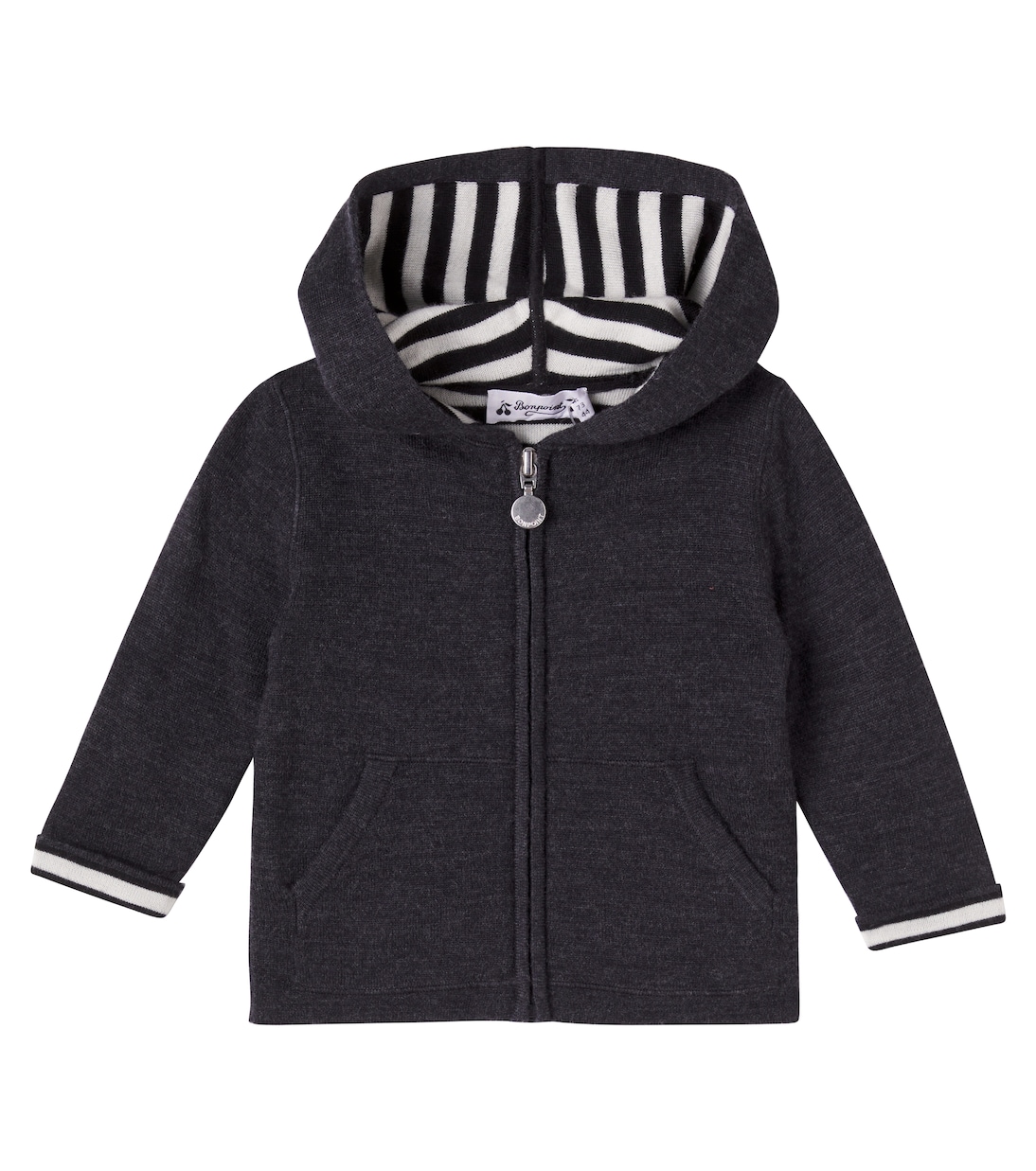 Baby Alexandros wool zip-up sweater | Bonpoint