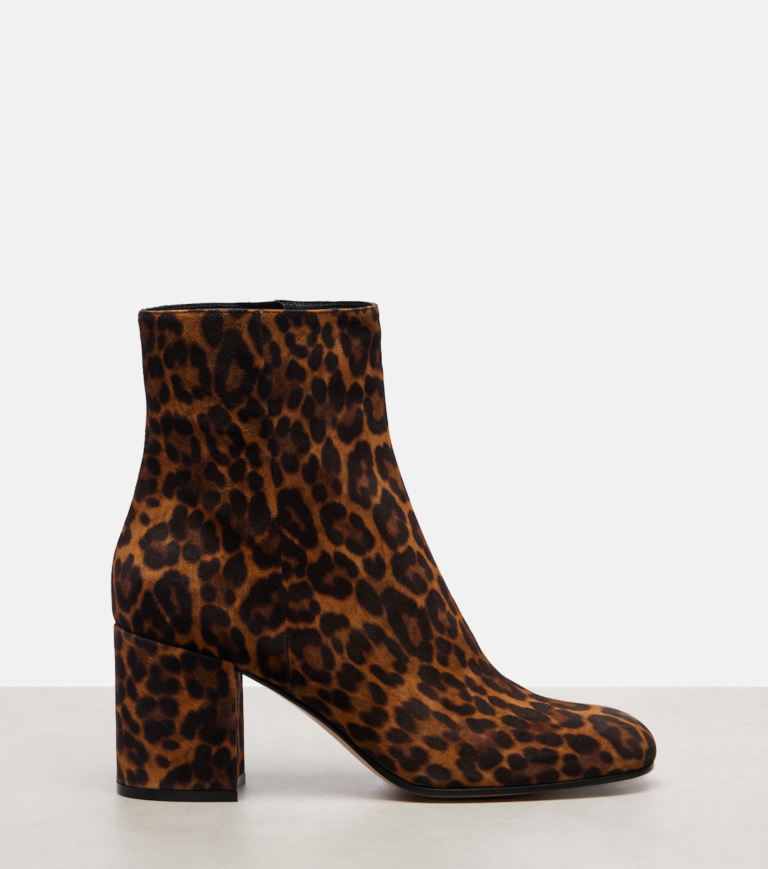 Joelle 70 leopard-print suede ankle boots | Gianvito Rossi