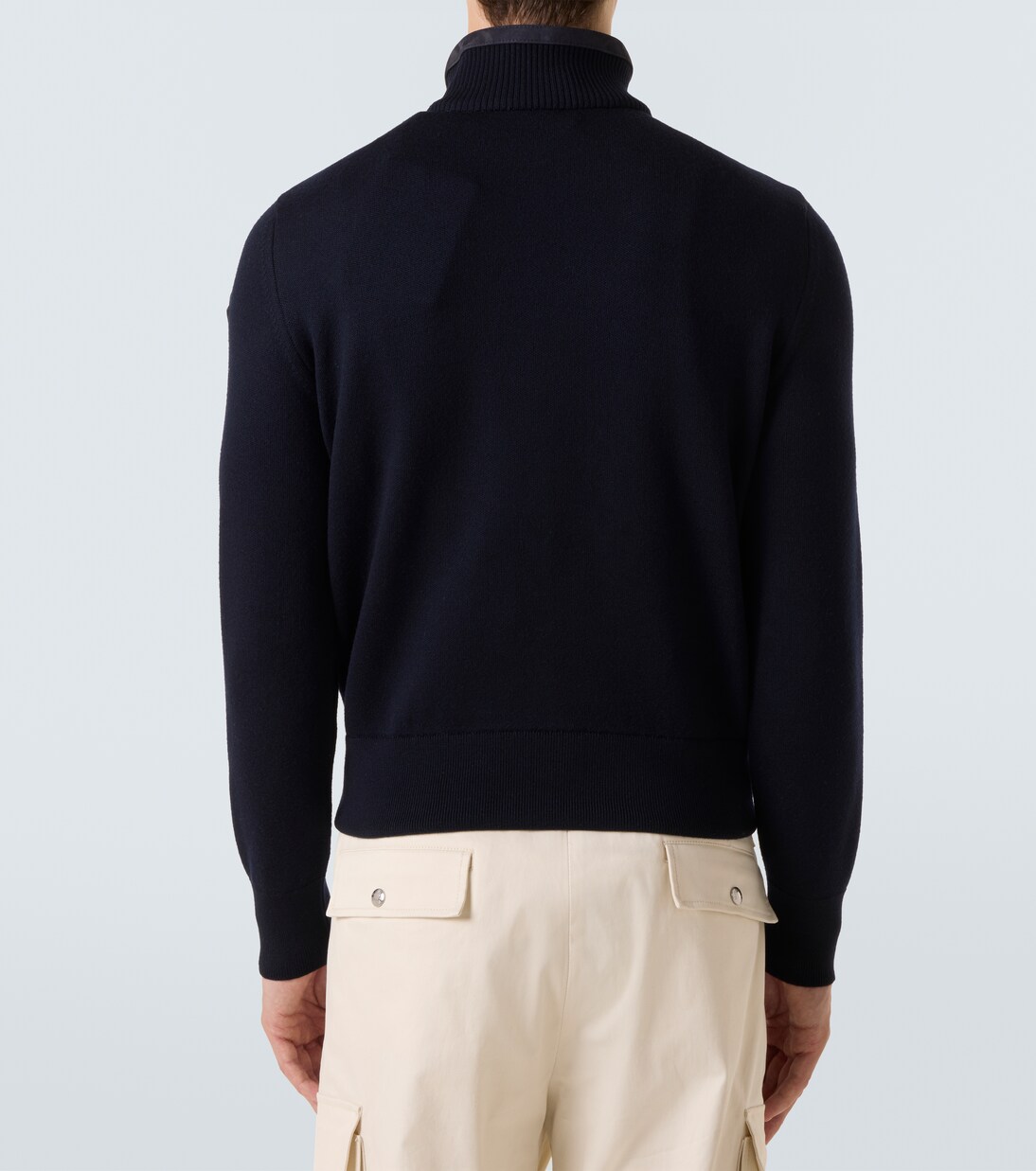 Jacke aus Veloursleder und Wolle | Moncler