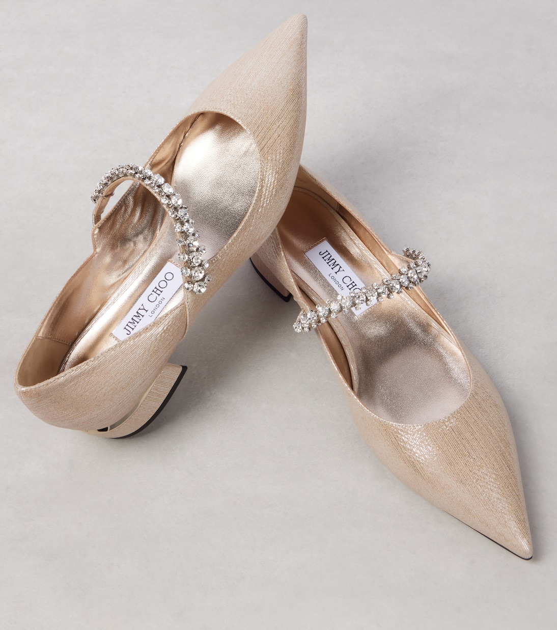 Verzierte Mary-Jane-Ballerinas Bing 25 aus Leder | Jimmy Choo