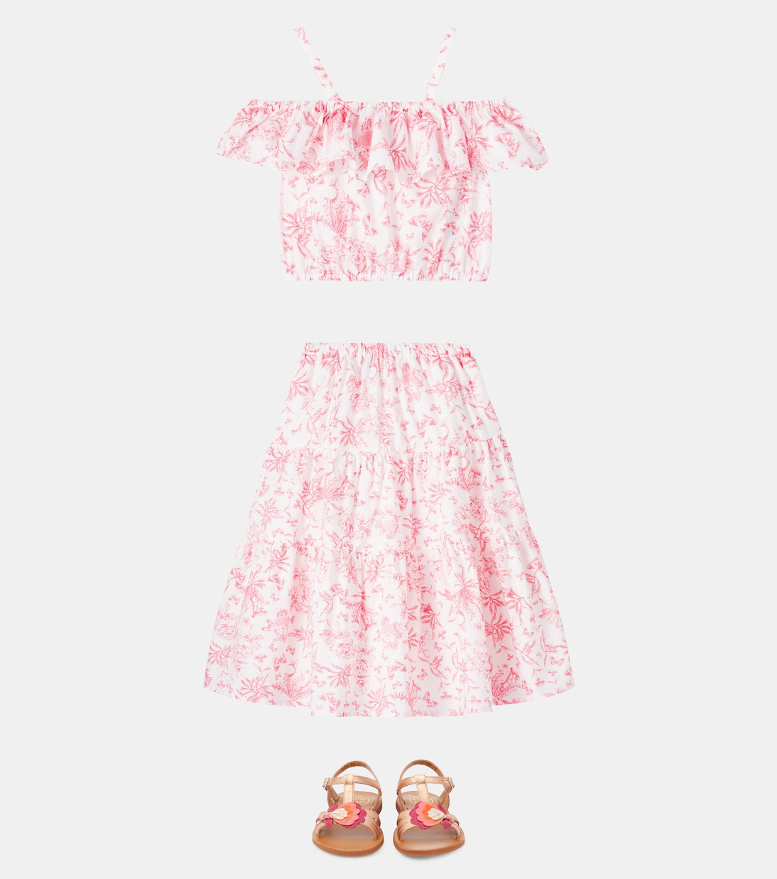 Set top et jupe imprimés en coton | Tartine et Chocolat