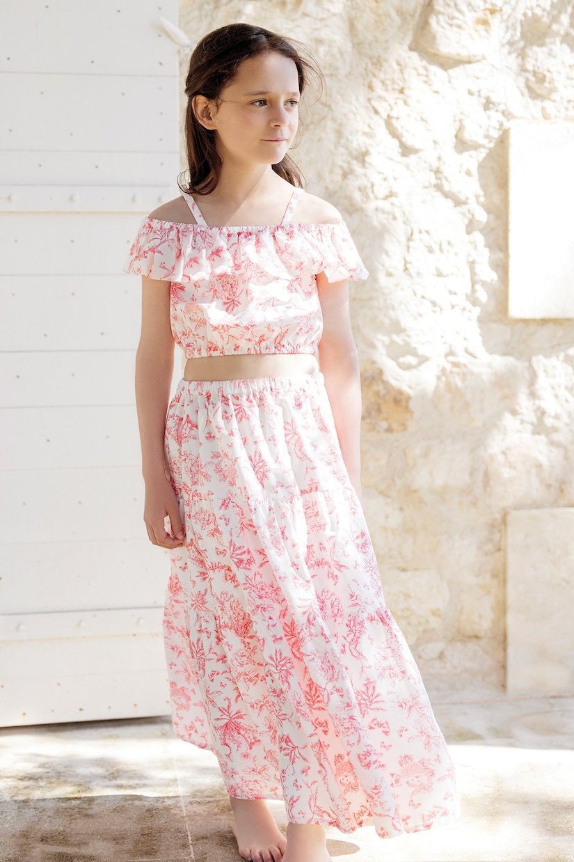 Set top et jupe imprimés en coton | Tartine et Chocolat