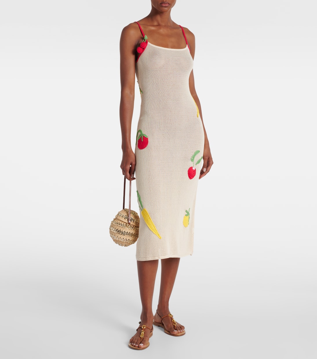 Robe de plage Adeline en crochet de coton | Staud