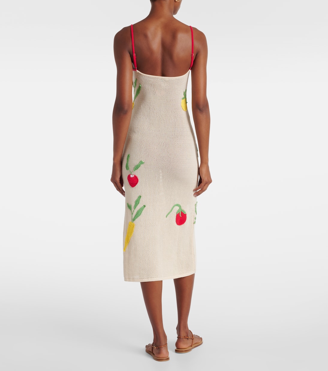 Robe de plage Adeline en crochet de coton | Staud