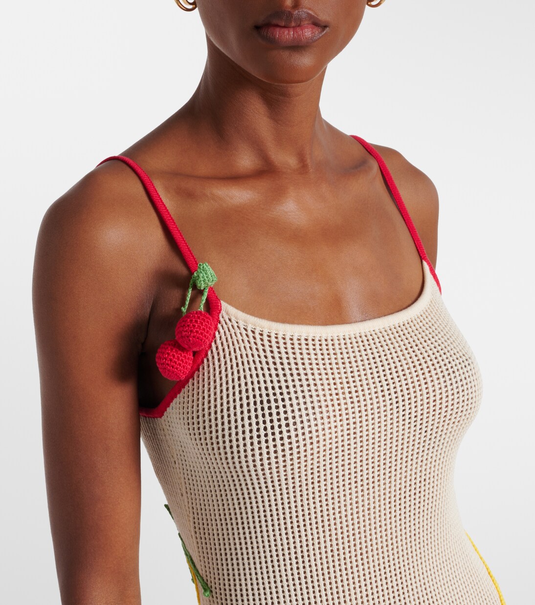 Robe de plage Adeline en crochet de coton | Staud