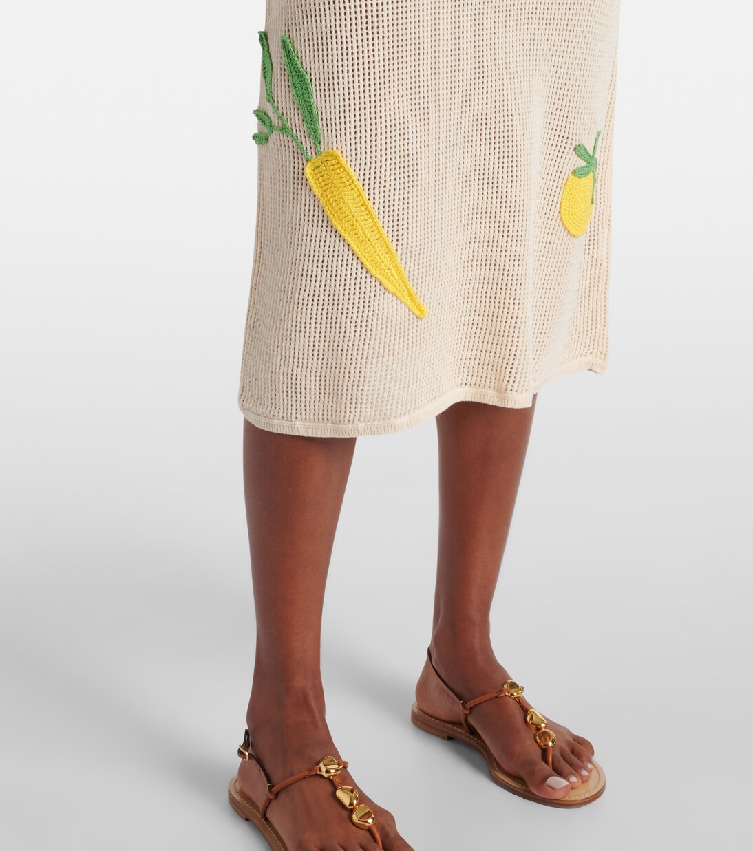 Robe de plage Adeline en crochet de coton | Staud