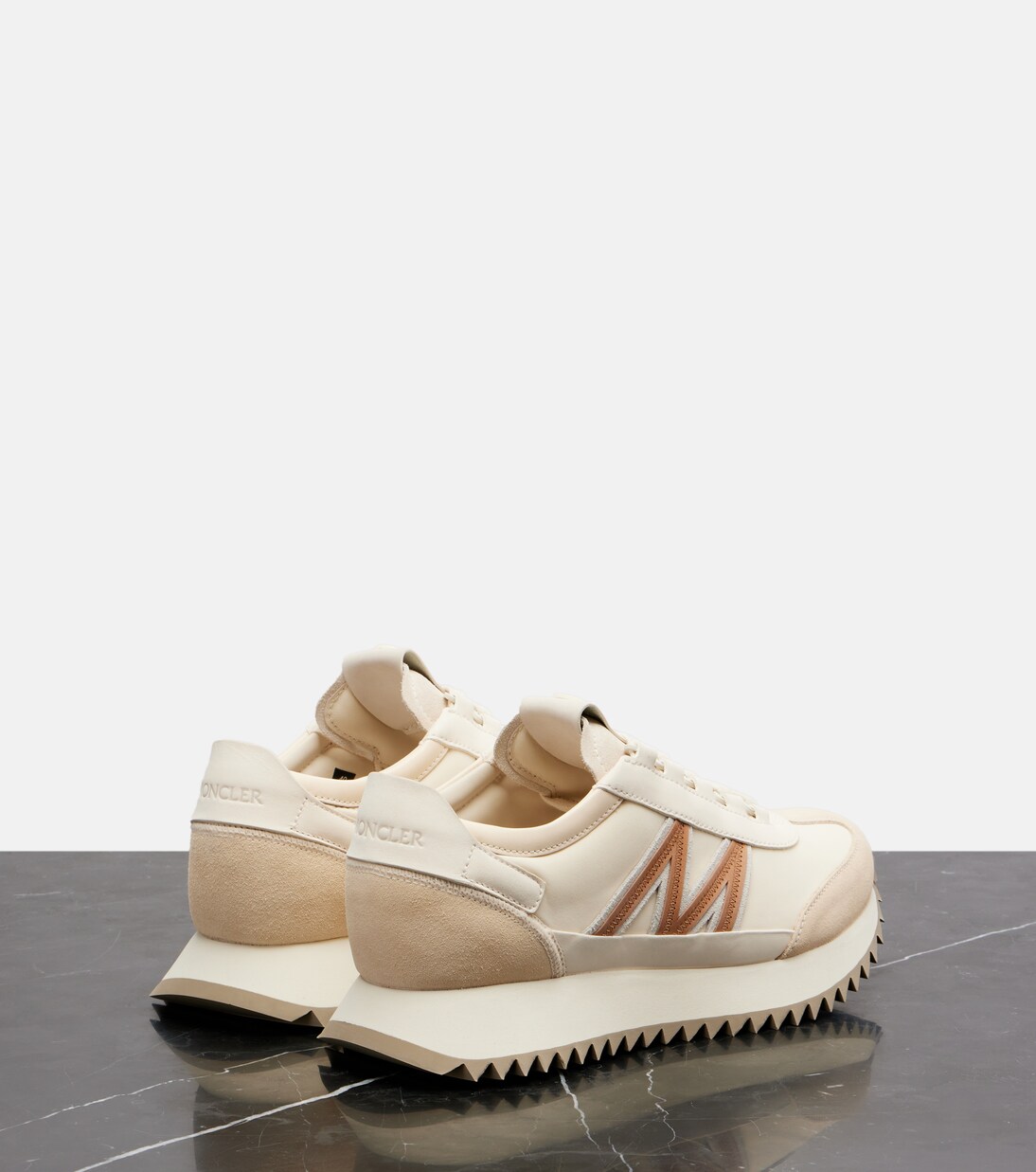 Pacey2 suede-trimmed sneakers | Moncler