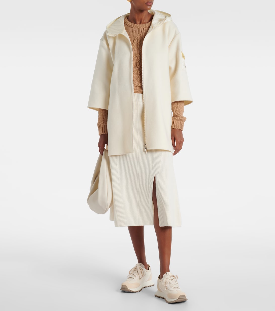 Pacey2 suede-trimmed sneakers | Moncler