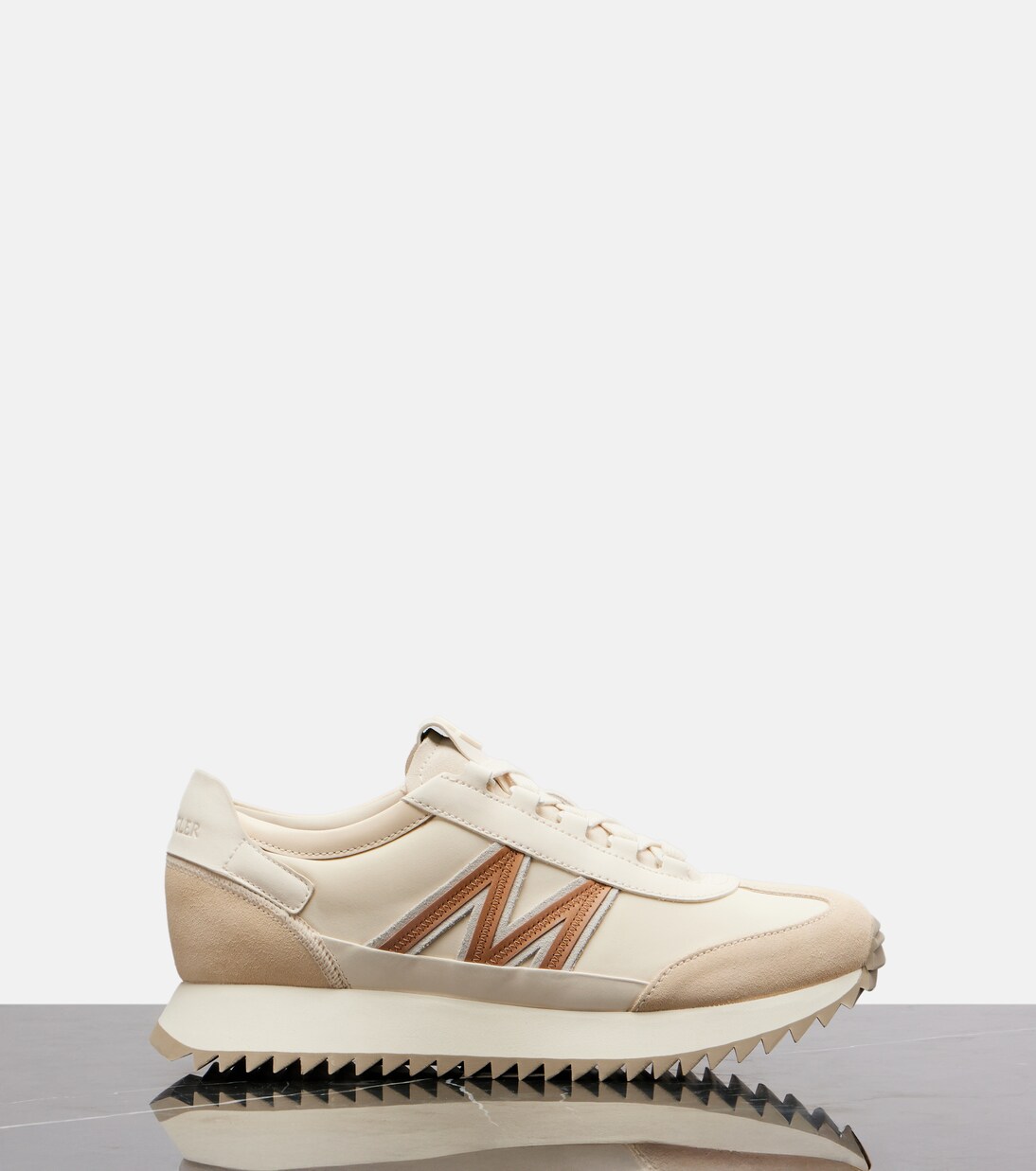 Pacey2 suede-trimmed sneakers | Moncler