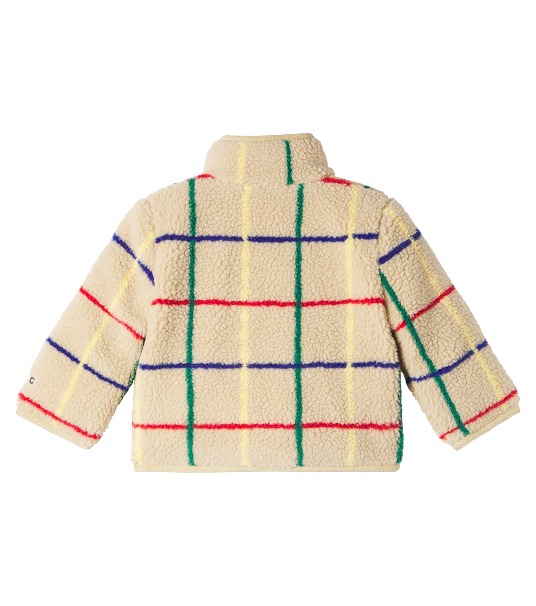 Baby checked teddy fleece jacket | Bobo Choses