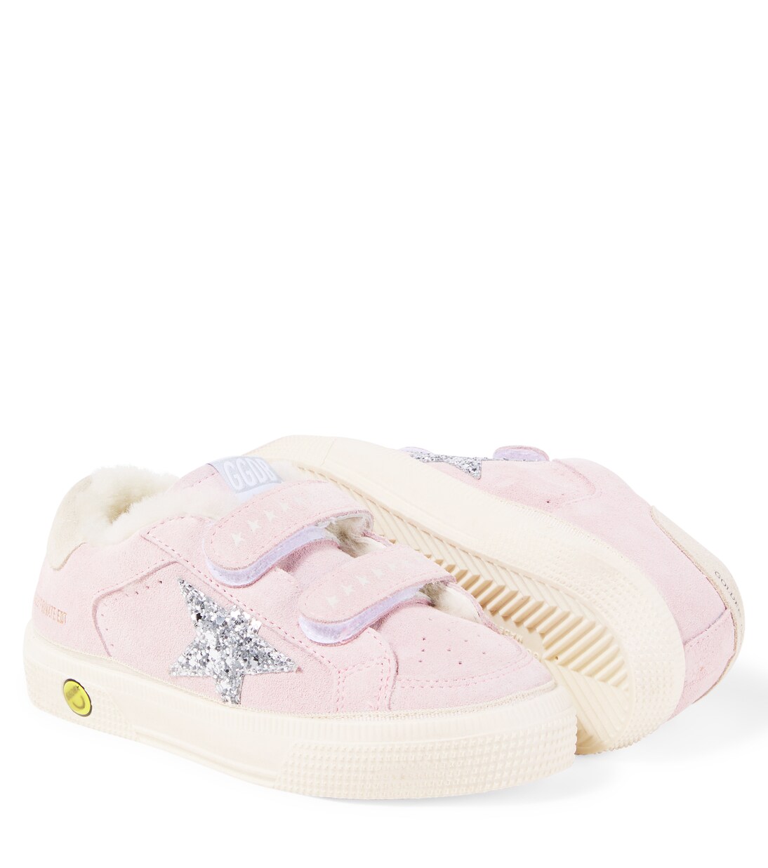 Baskets May School en daim à paillettes | Golden Goose Kids