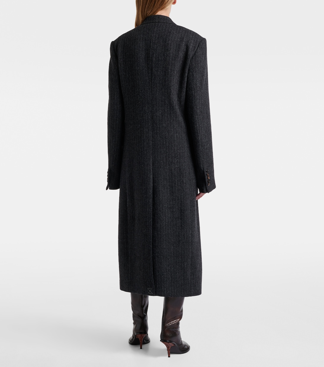 Chalk stripe wool coat | Dries Van Noten
