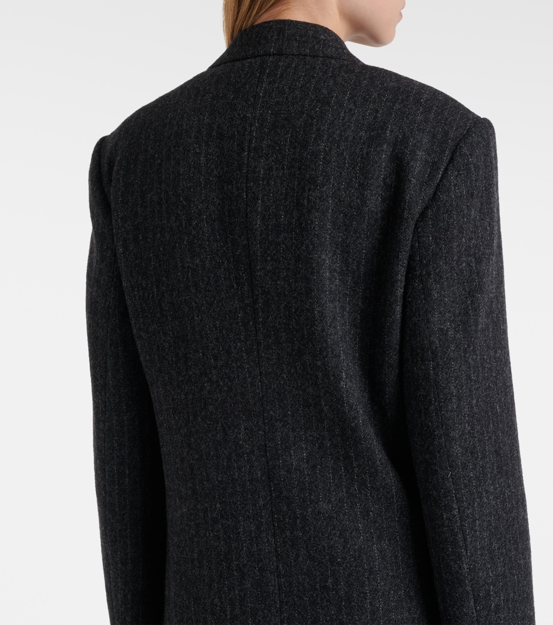 Chalk stripe wool coat | Dries Van Noten