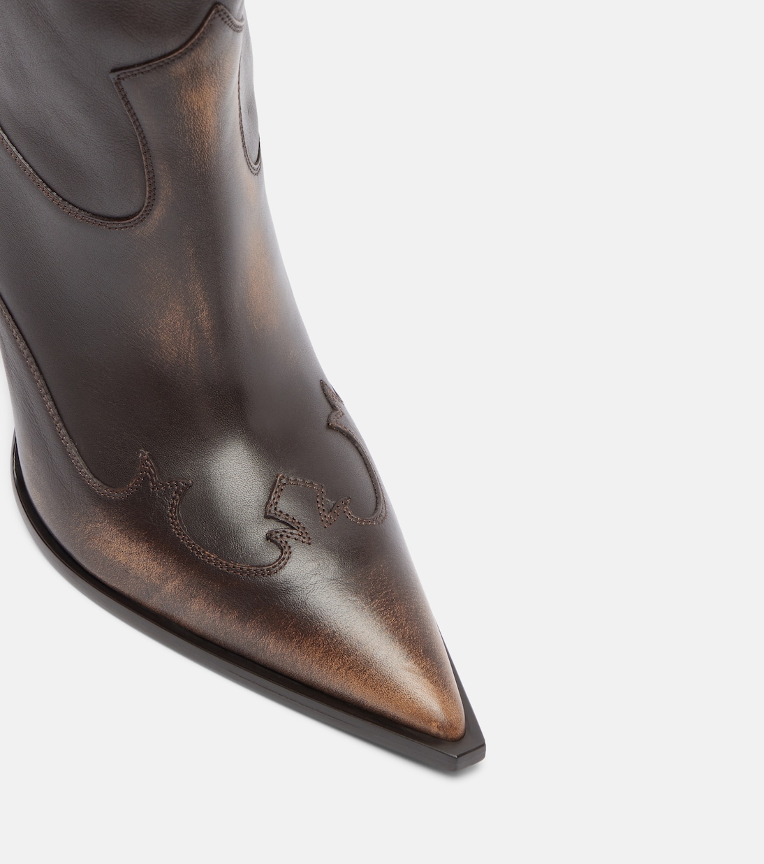 Lidia 105 leather mid-calf boots | Paris Texas