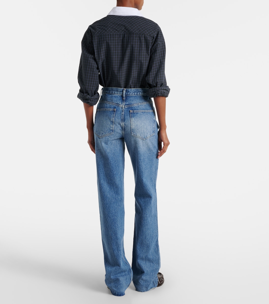 Dalston mid-rise flared jeans | The Frankie Shop