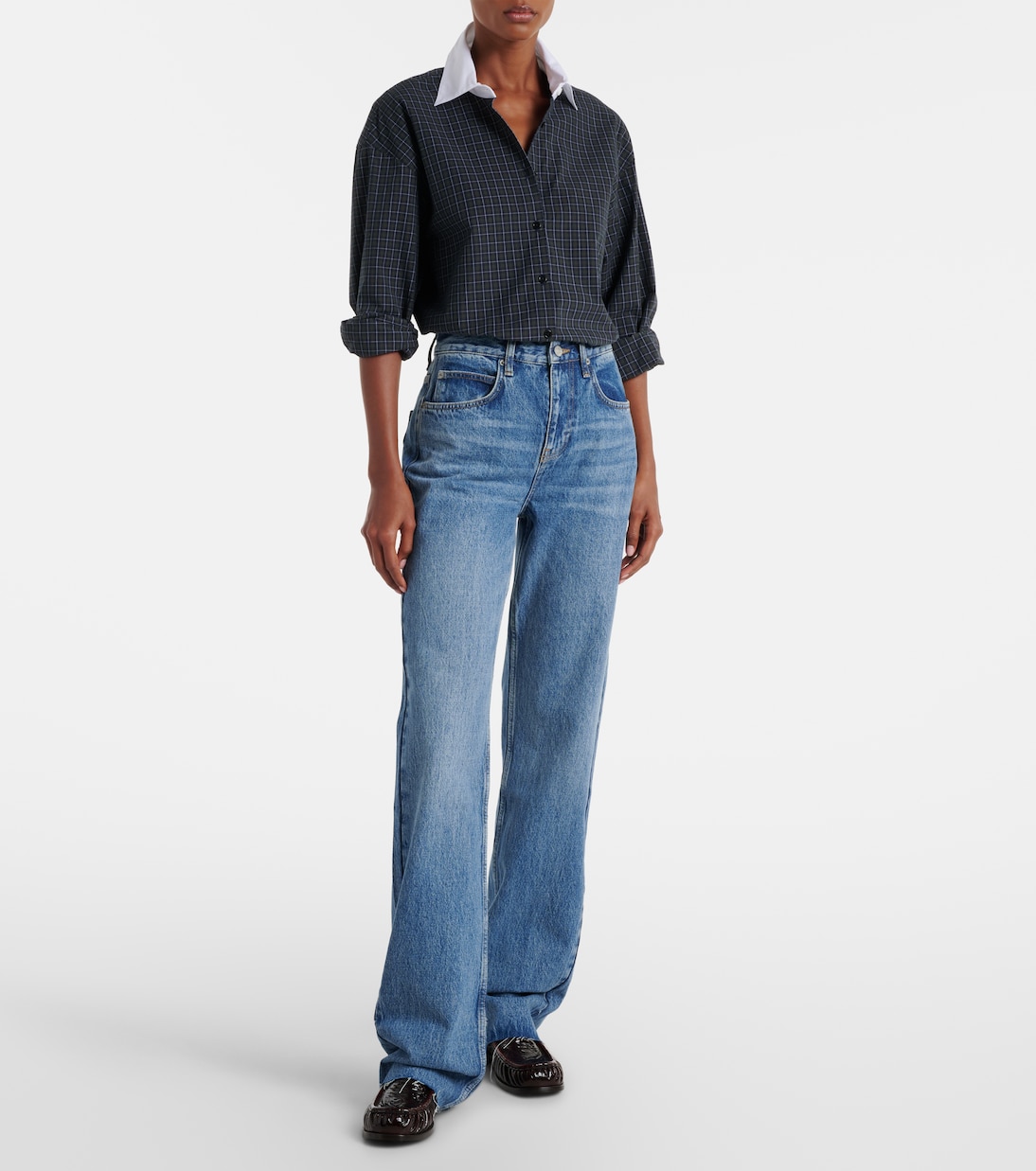 Dalston mid-rise flared jeans | The Frankie Shop