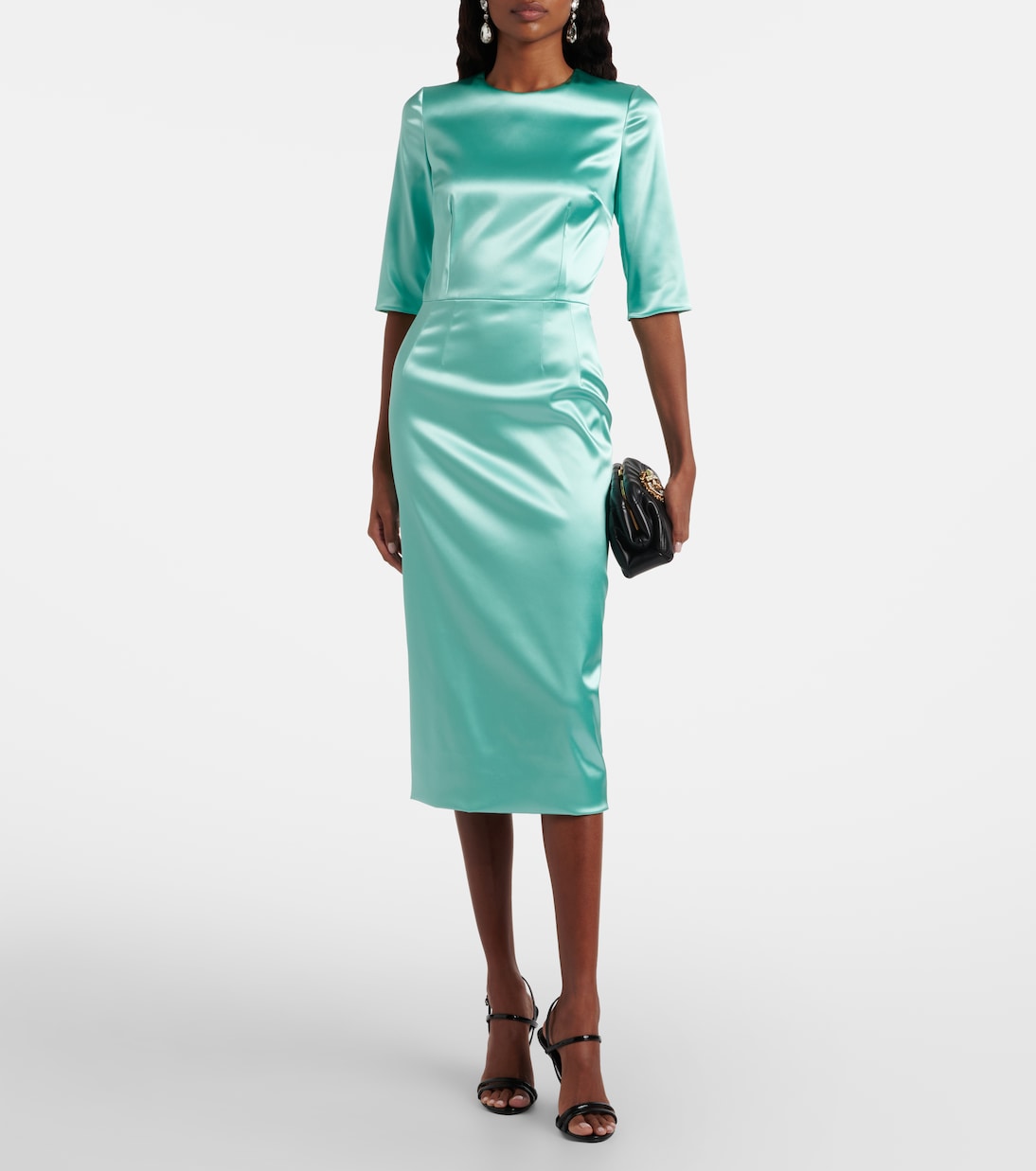 Midikleid aus Satin | Dolce&Gabbana