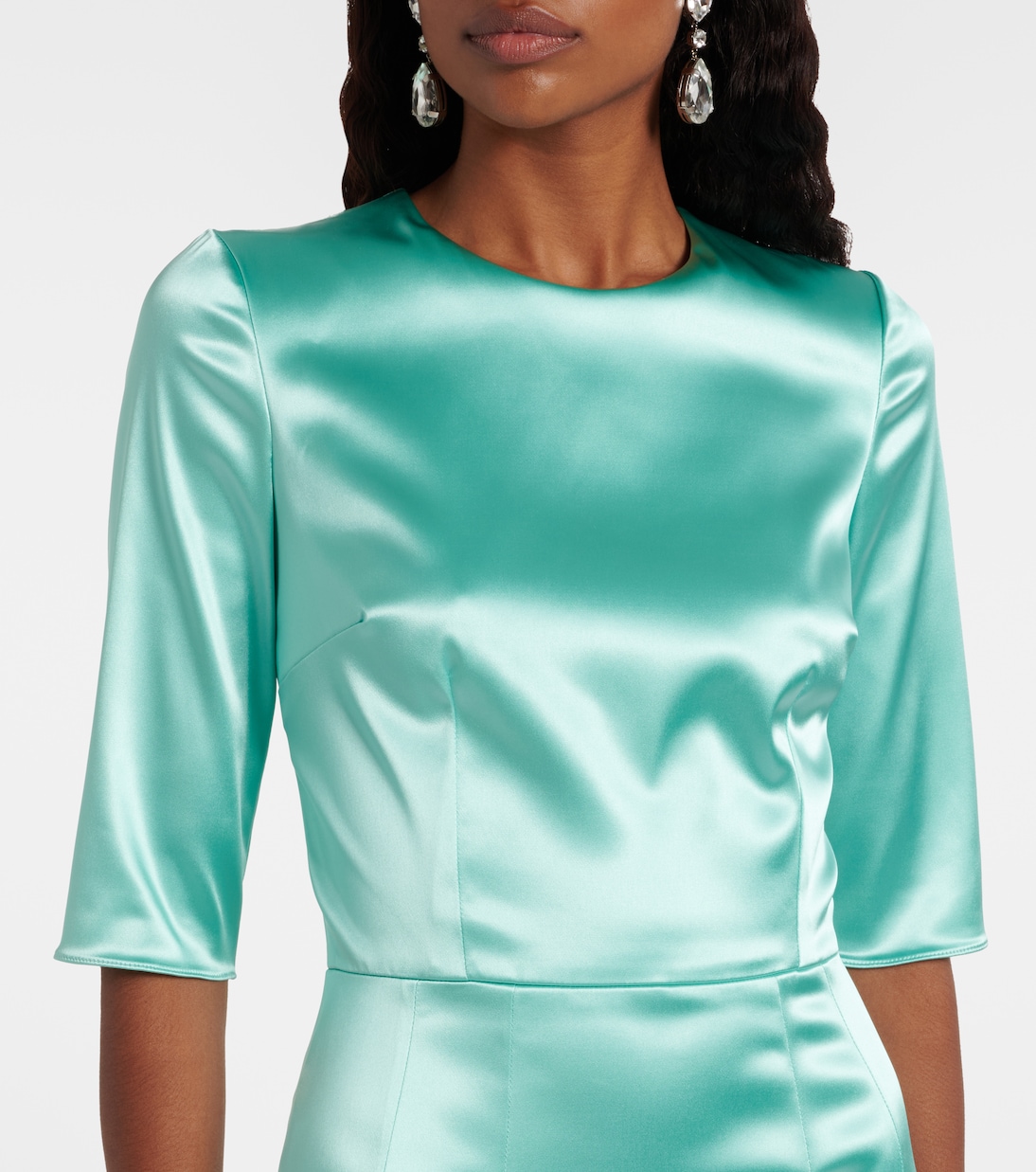 Midikleid aus Satin | Dolce&Gabbana