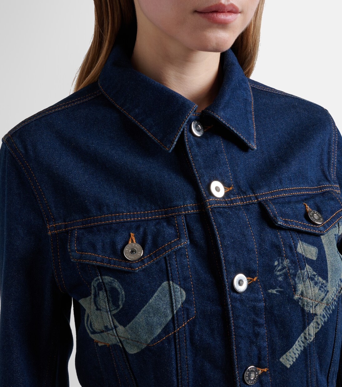 Cropped denim jacket | Jean Paul Gaultier