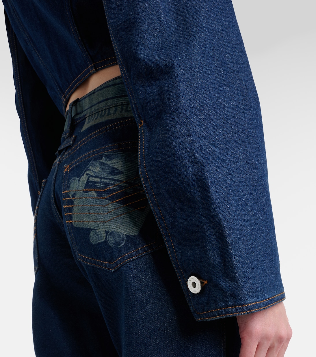 Cropped denim jacket | Jean Paul Gaultier