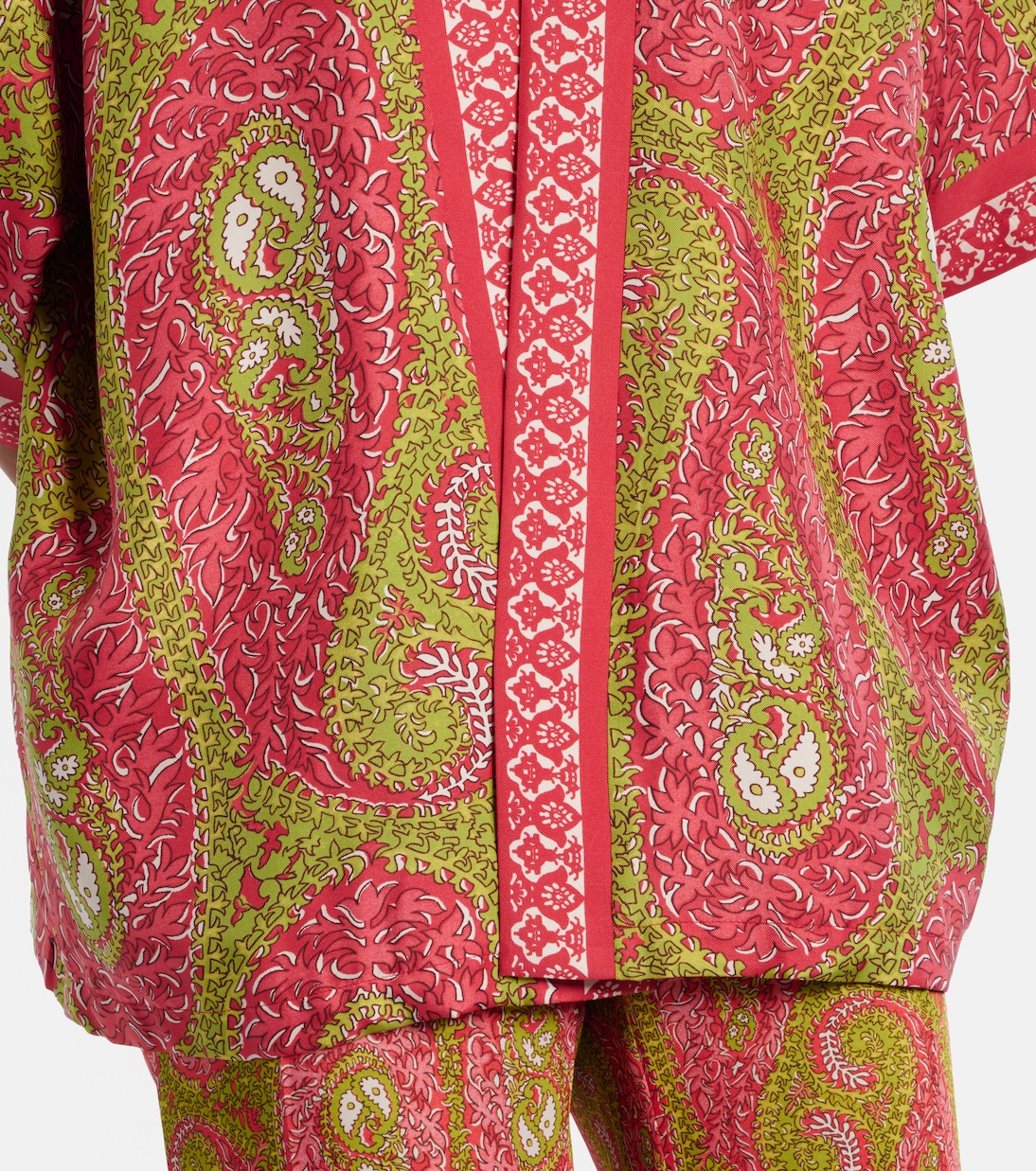 Printed silk twill wrap jacket | Etro