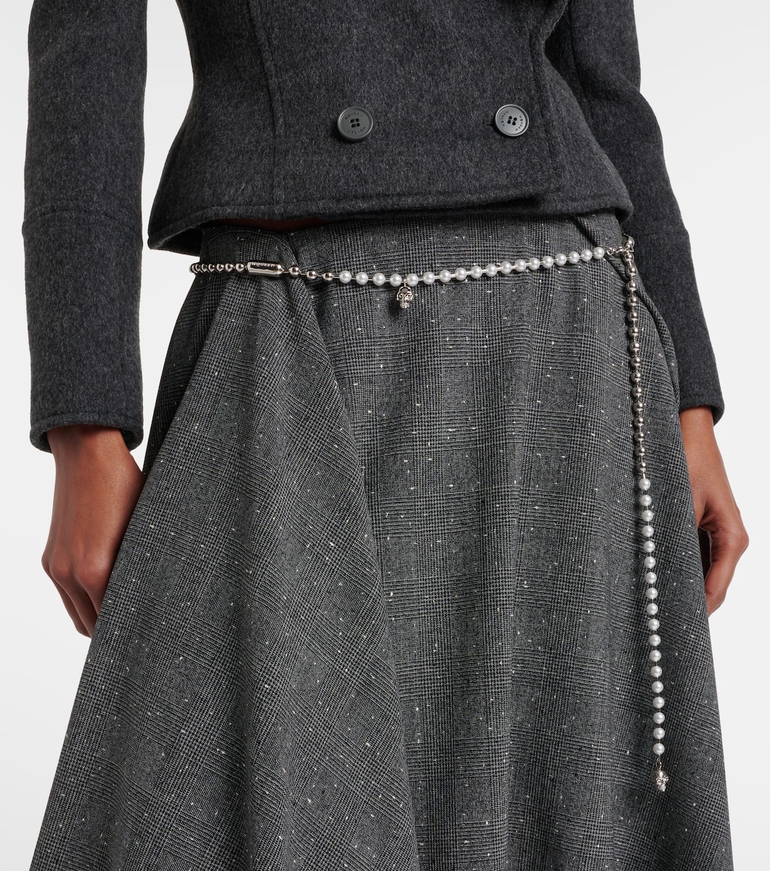 Skull embellished chain belt | McQueen