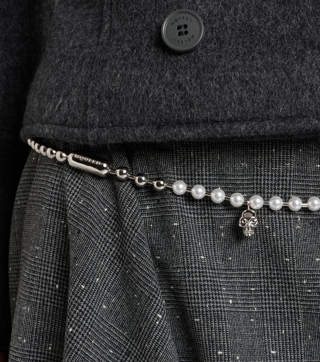 Skull embellished chain belt | McQueen