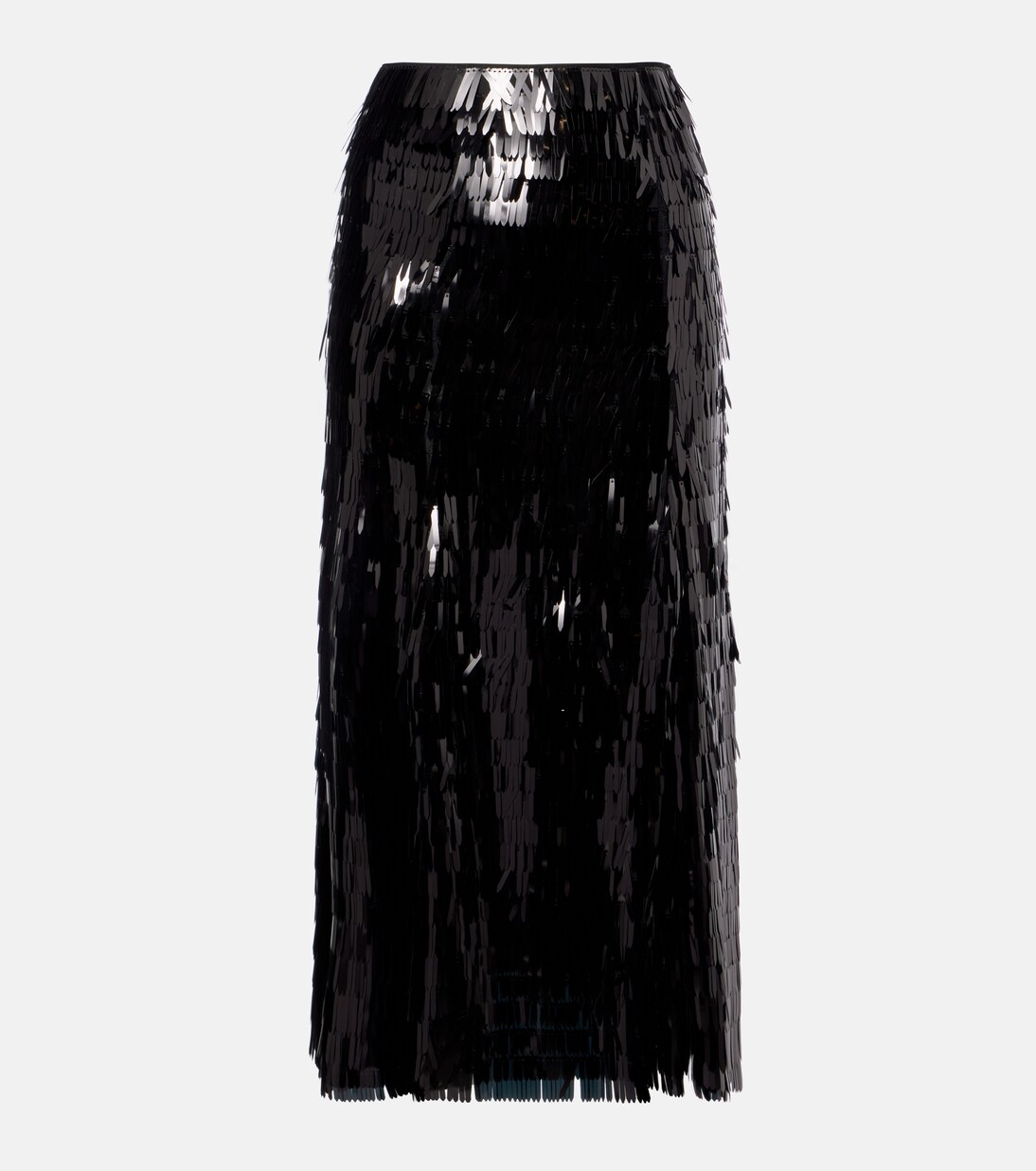 Jupe midi à taille haute et sequins | Self-Portrait