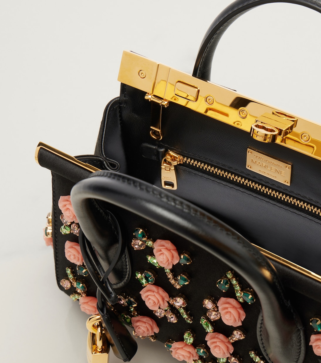 Marlene Day Mini embellished top-handle bag | Dolce&Gabbana