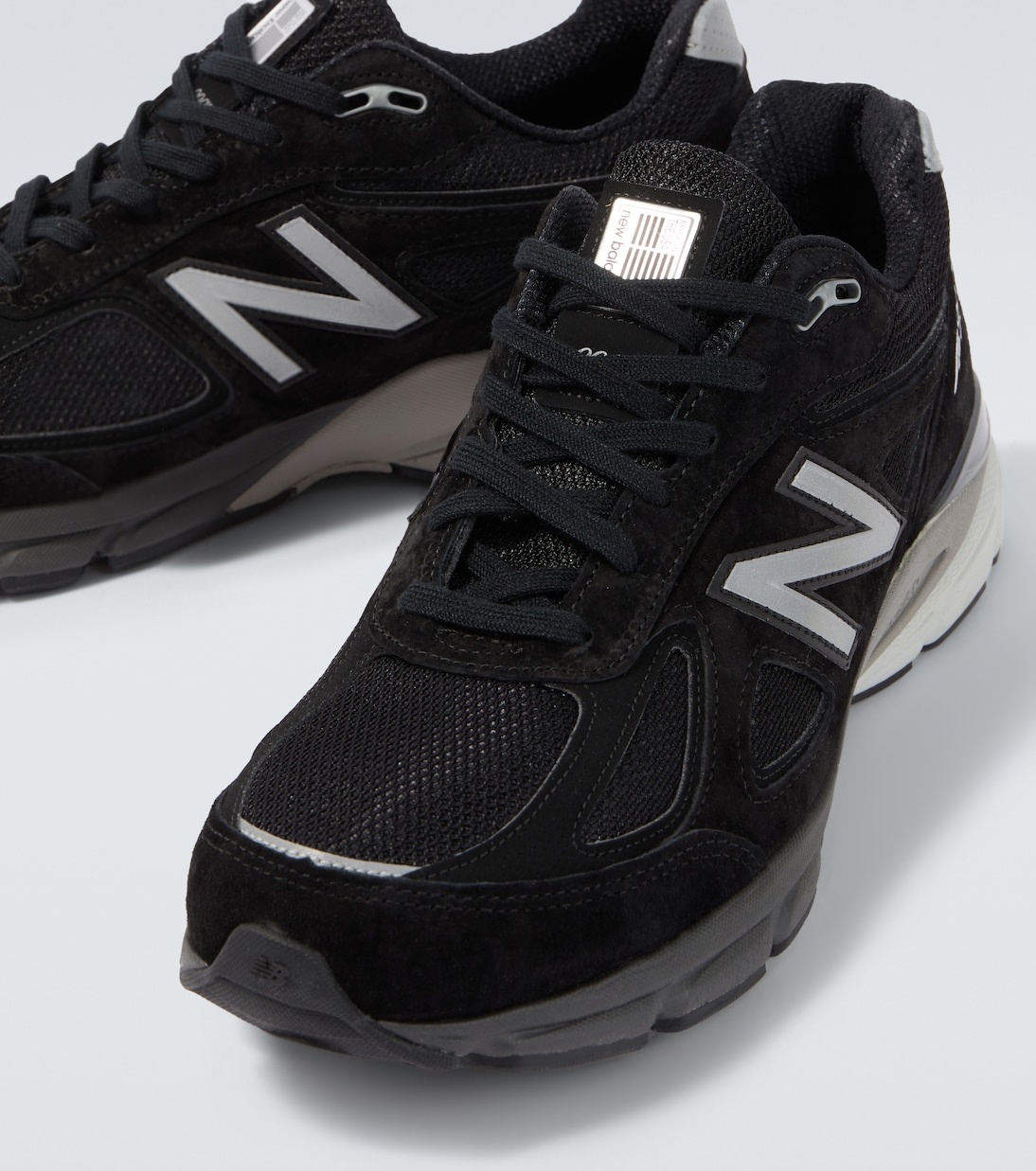 Made in USA 990 suede-trimmed sneakers | New Balance