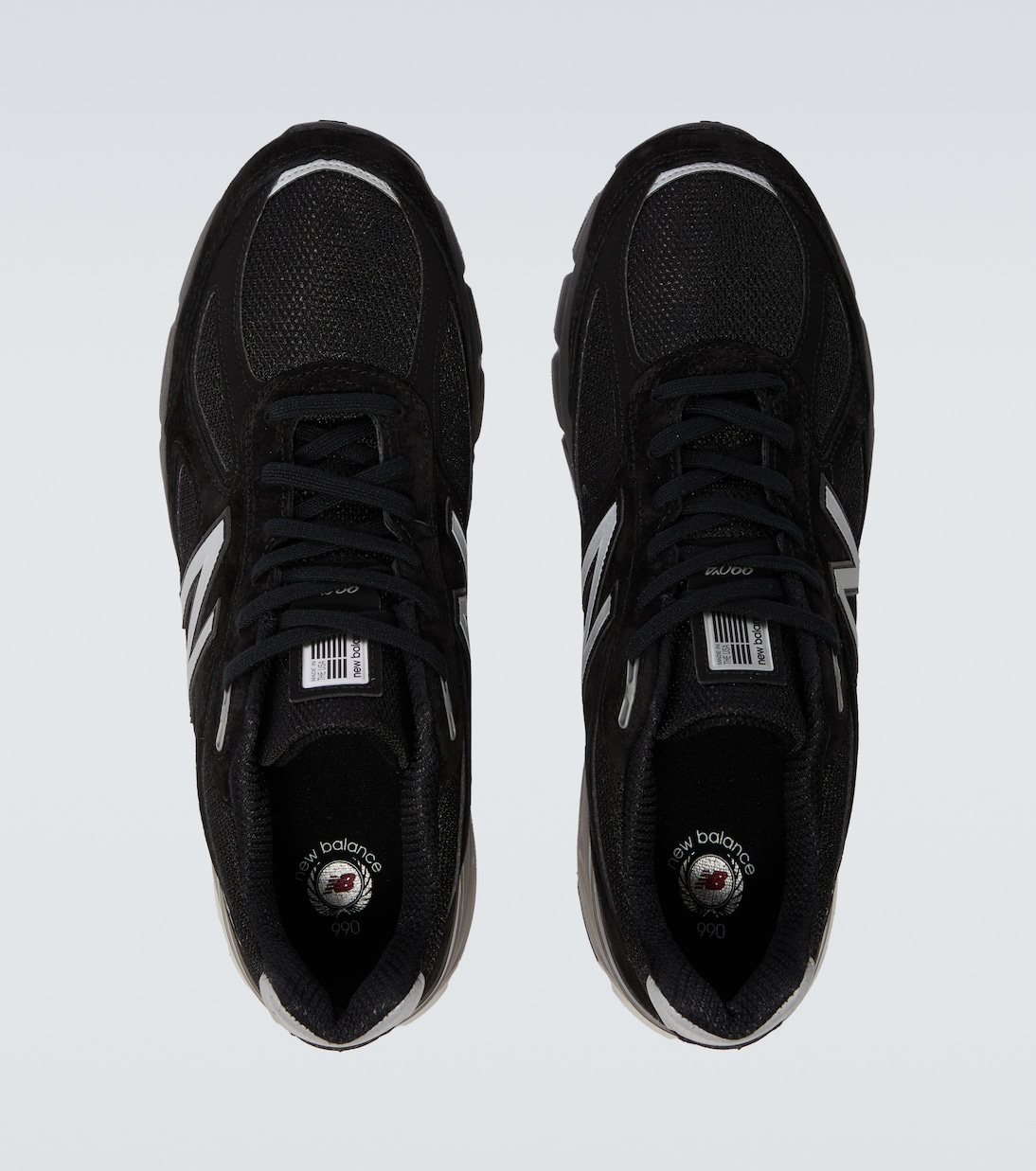 Made in USA 990 suede-trimmed sneakers | New Balance