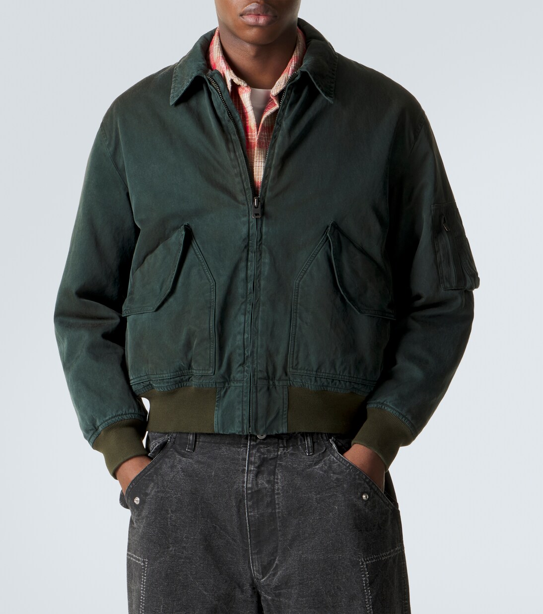 Vintage silk and cotton bomber jacket | A.Presse