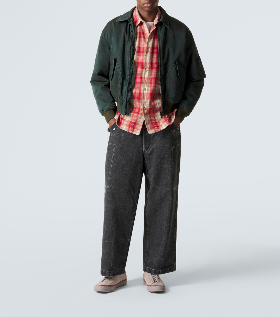 Vintage silk and cotton bomber jacket | A.Presse