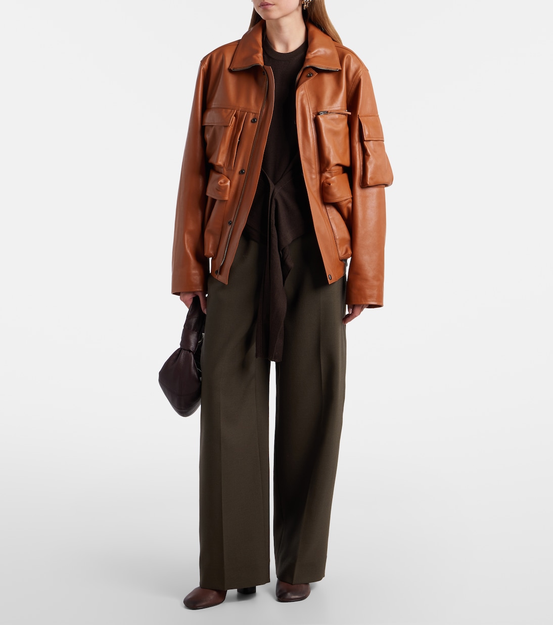 Leather blouson jacket | Lemaire