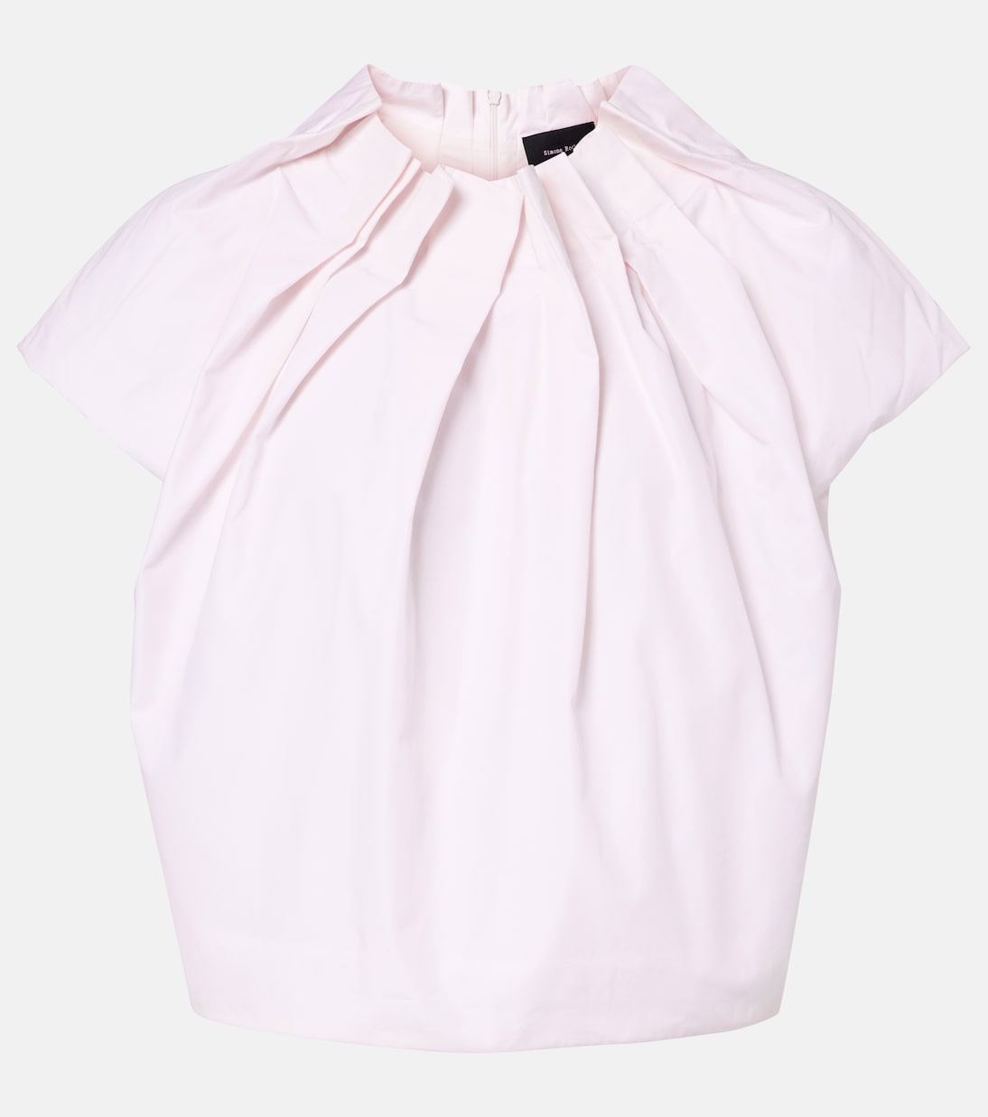 Tulip gathered cotton poplin top | Simone Rocha