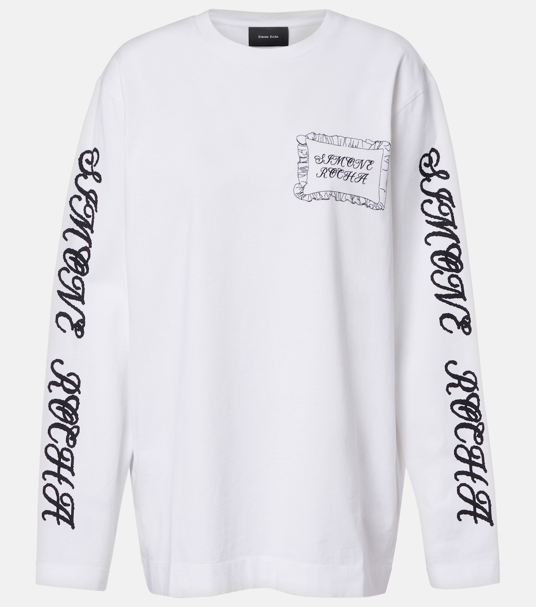 Printed cotton jersey top | Simone Rocha