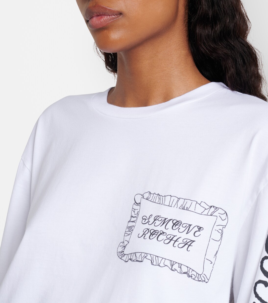 Printed cotton jersey top | Simone Rocha