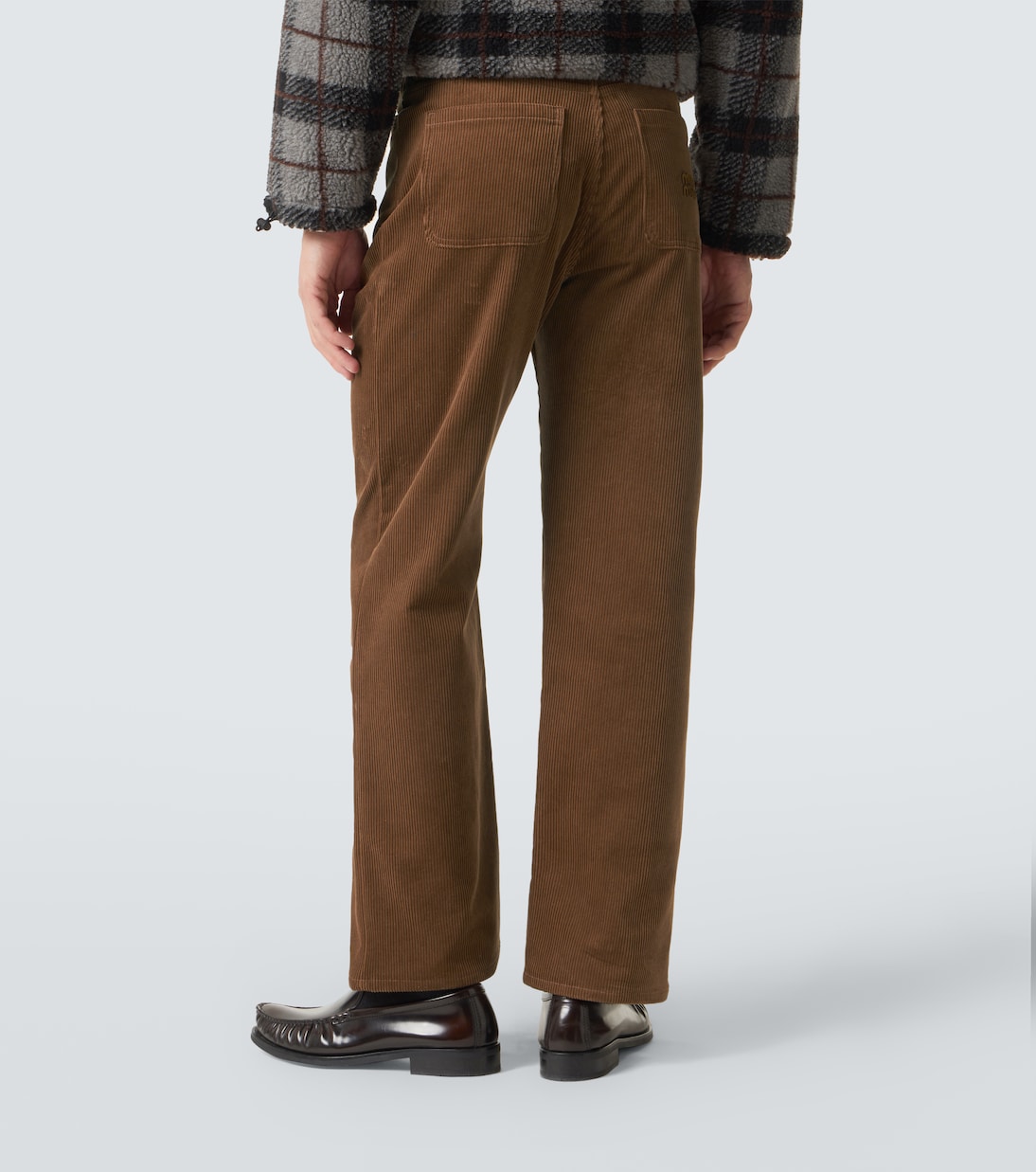 Cotton corduroy straight pants | Miu Miu