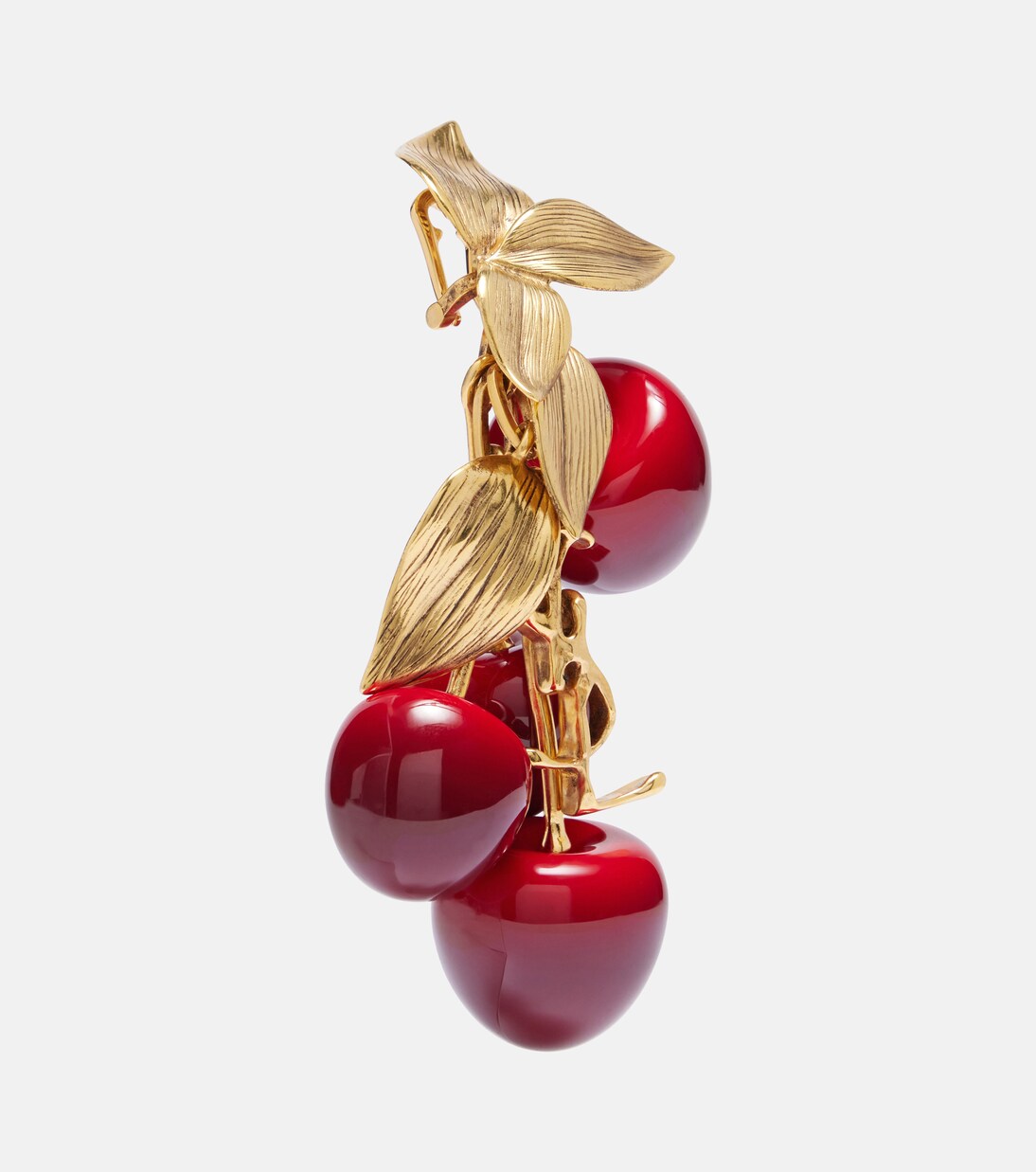 Cassandre asymmetric clip-on earrings | Saint Laurent