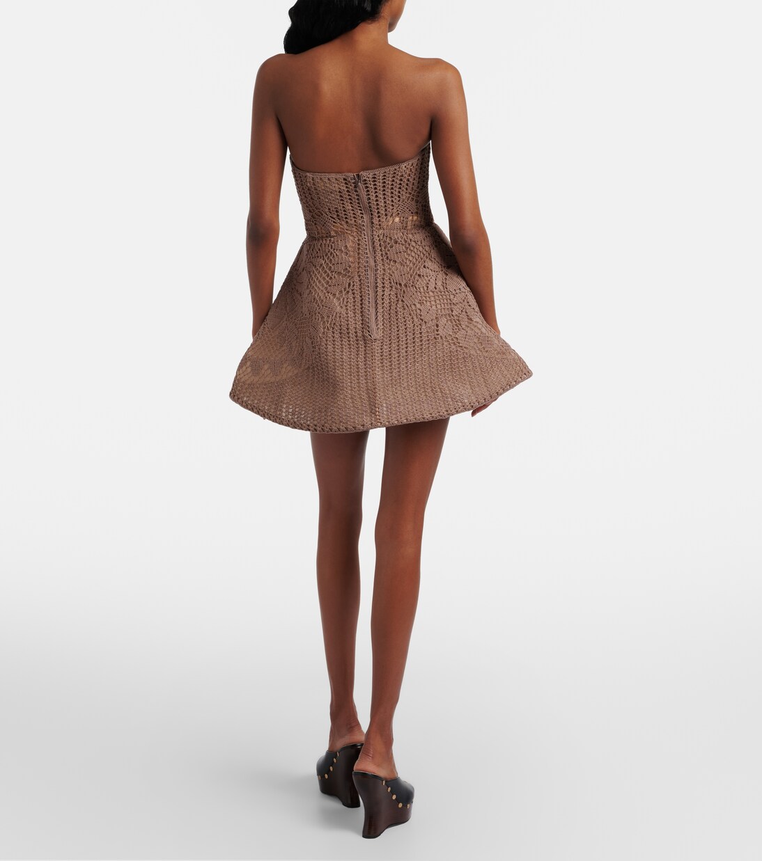 Abito corsetto in cotone crochet | Magda Butrym