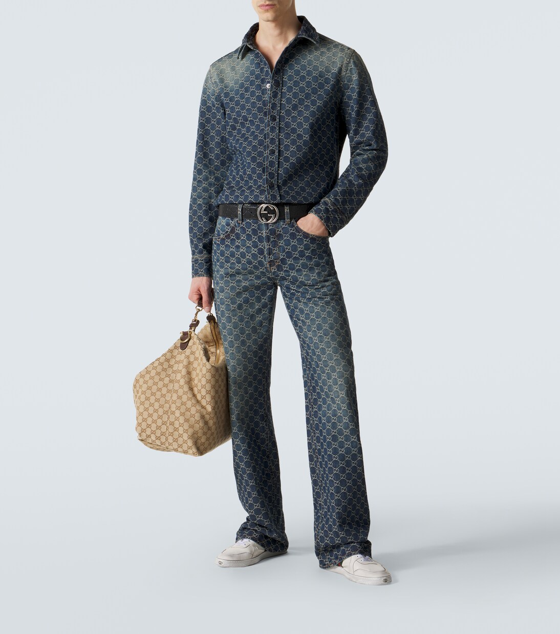 GG denim jacquard shirt | Gucci