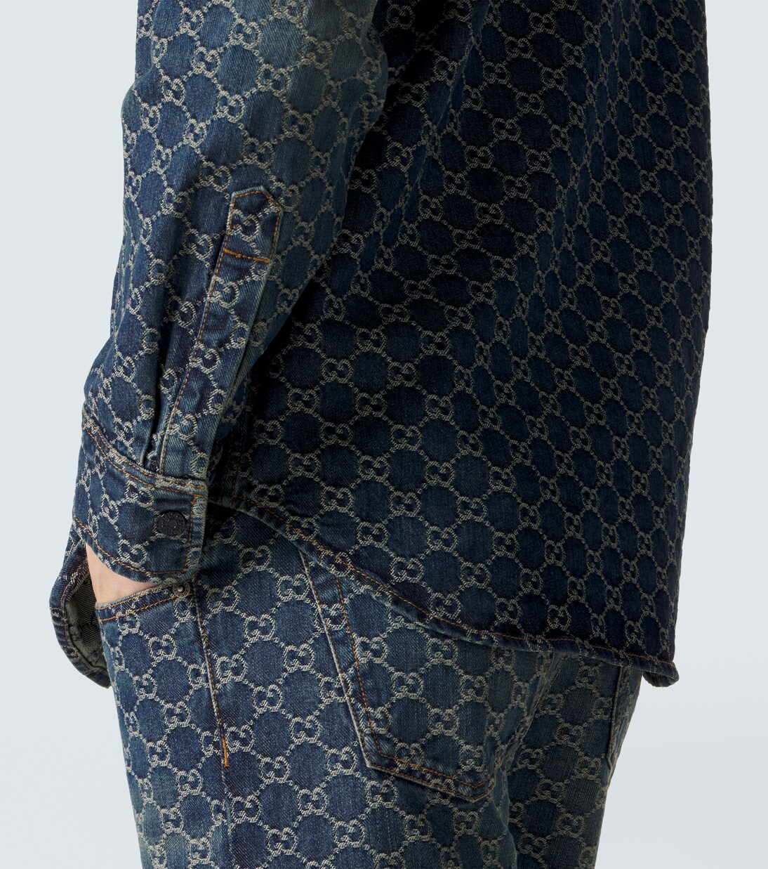 GG denim jacquard shirt | Gucci