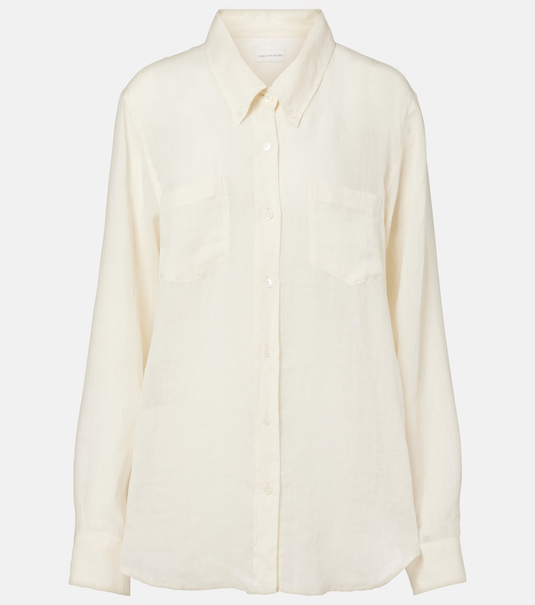 Oversized ramie shirt | Dries Van Noten