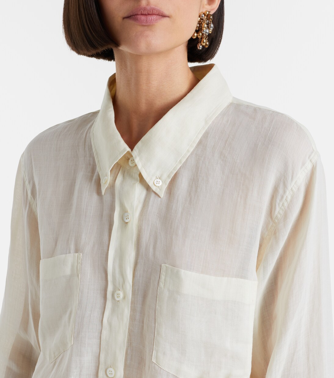 Oversized ramie shirt | Dries Van Noten