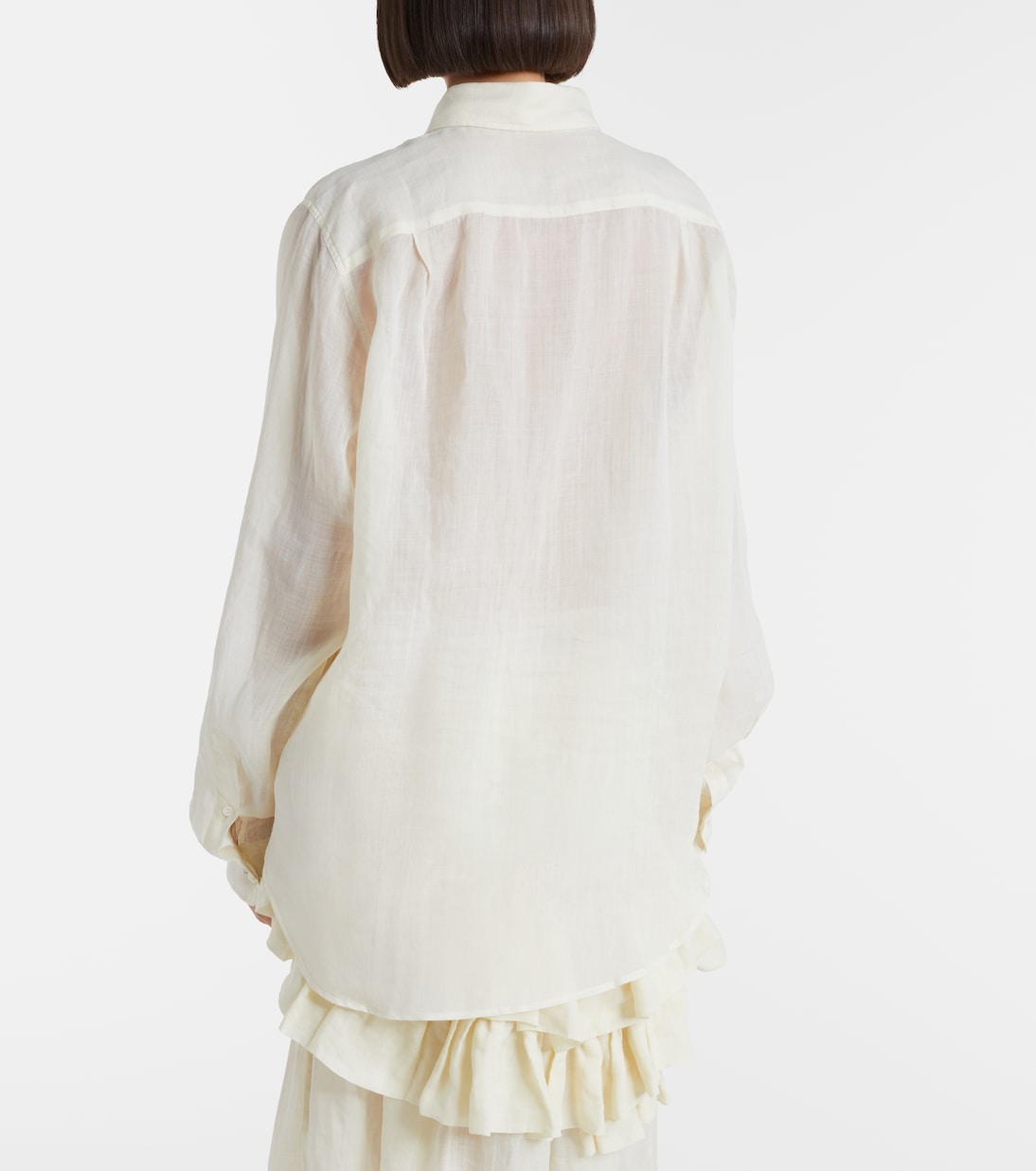 Oversized ramie shirt | Dries Van Noten