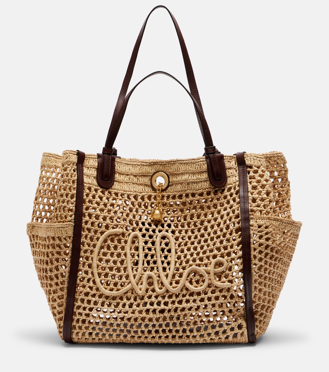x Made For A Woman Chloé Iconic raffia shoulder bag | Chloé