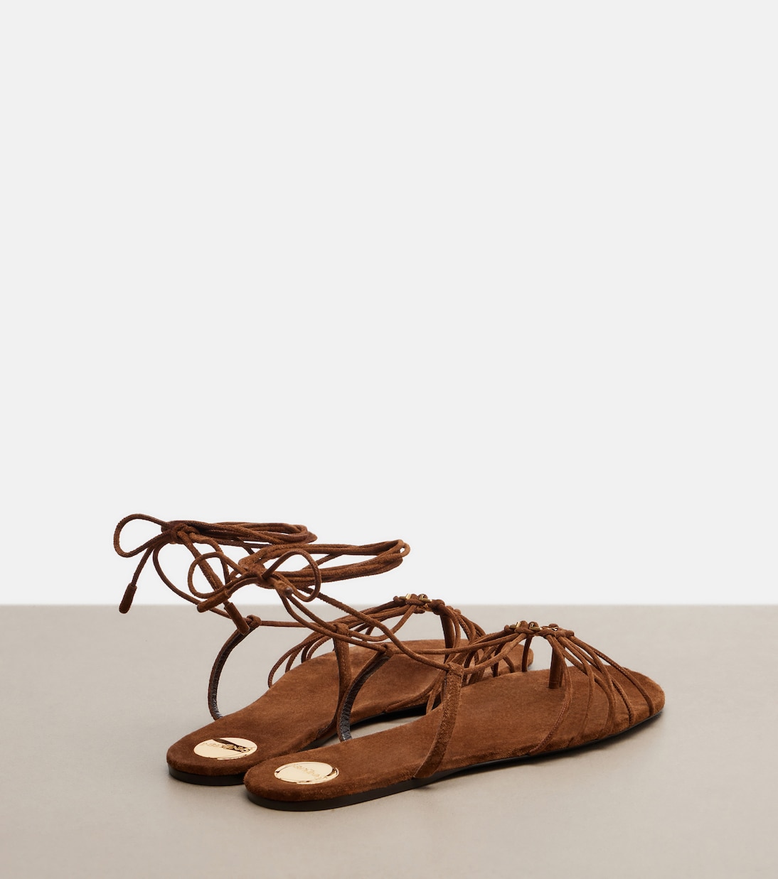 Sandales Babylone en daim | Saint Laurent