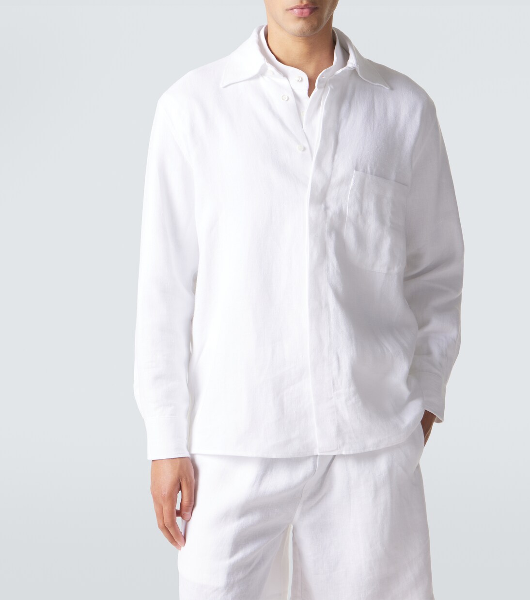 Linen overshirt | Saman Amel