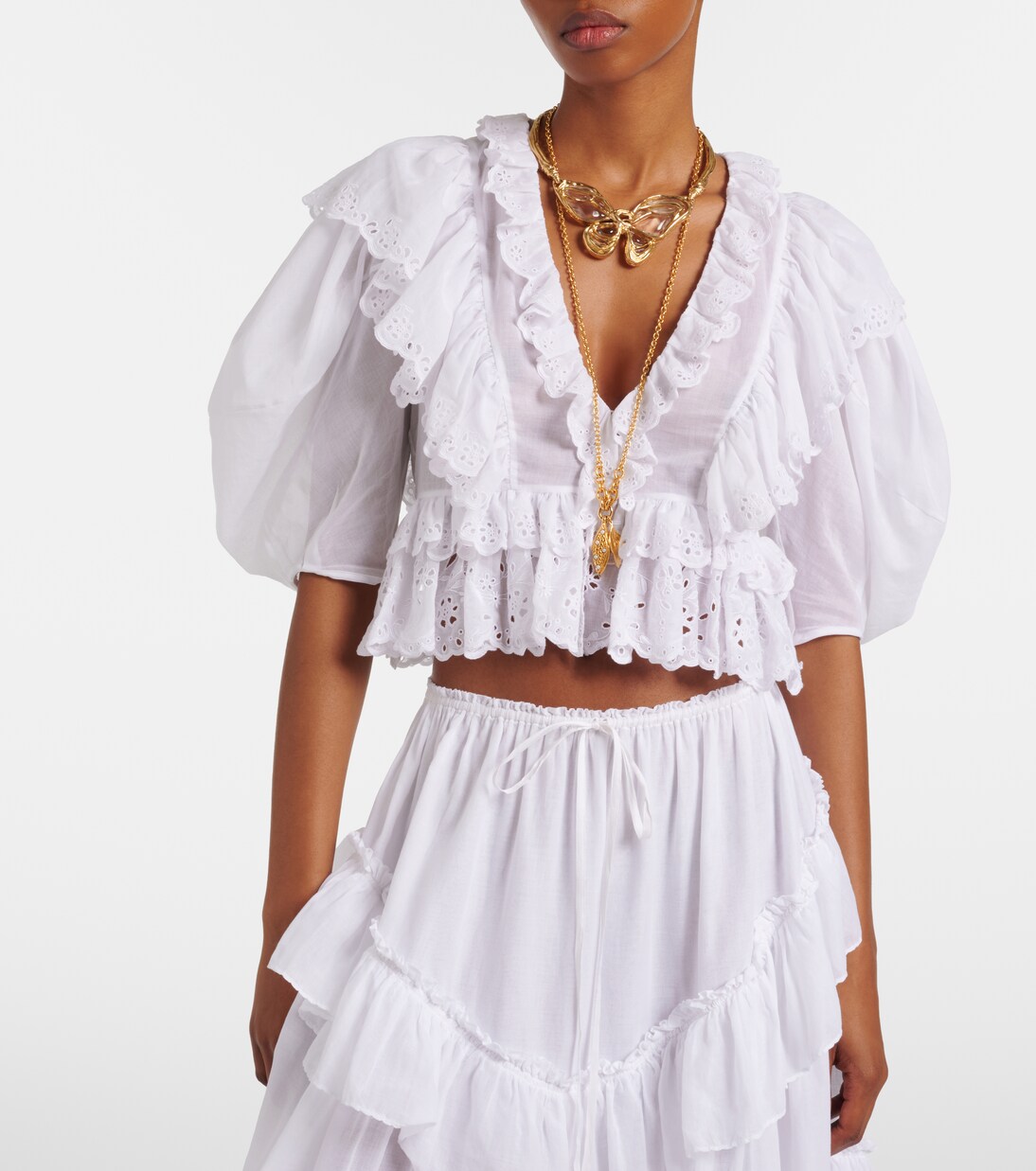 Besticktes Top aus Baumwolle | Chloé