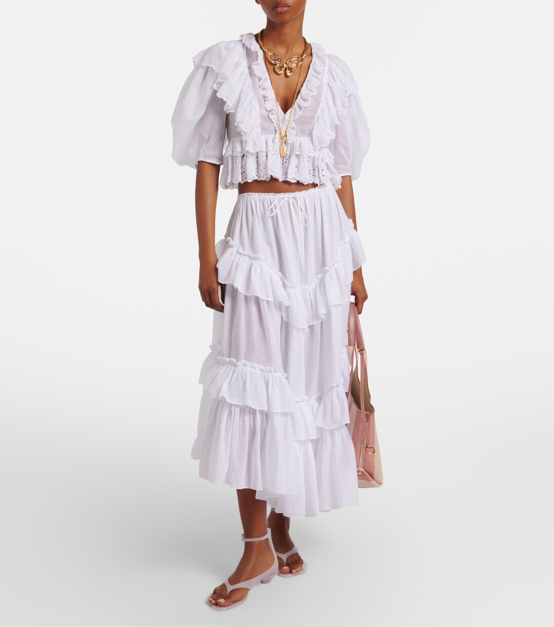 Besticktes Top aus Baumwolle | Chloé